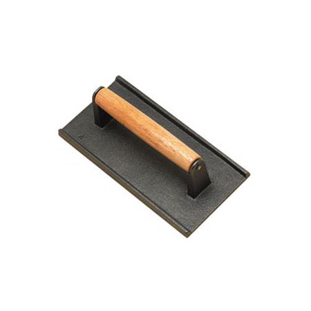 American Metalcraft 4 Inch X 8 Inch Cast Iron With Wooden Handle Steak Weight; 1 Each - High Mart Wholesale