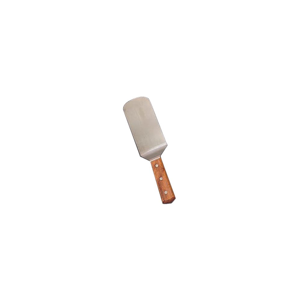 American Metalcraft Turner; 12" Wood Handle; 6X3" Rounded Blade; 1 Each; 12 Per Case - High Mart Wholesale