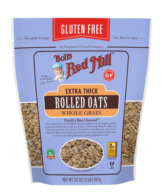 Bob's Red Mill Natural Foods Inc Gluten Free Extra Thick Rolled Oats; 32 Ounces; 4 Per Case