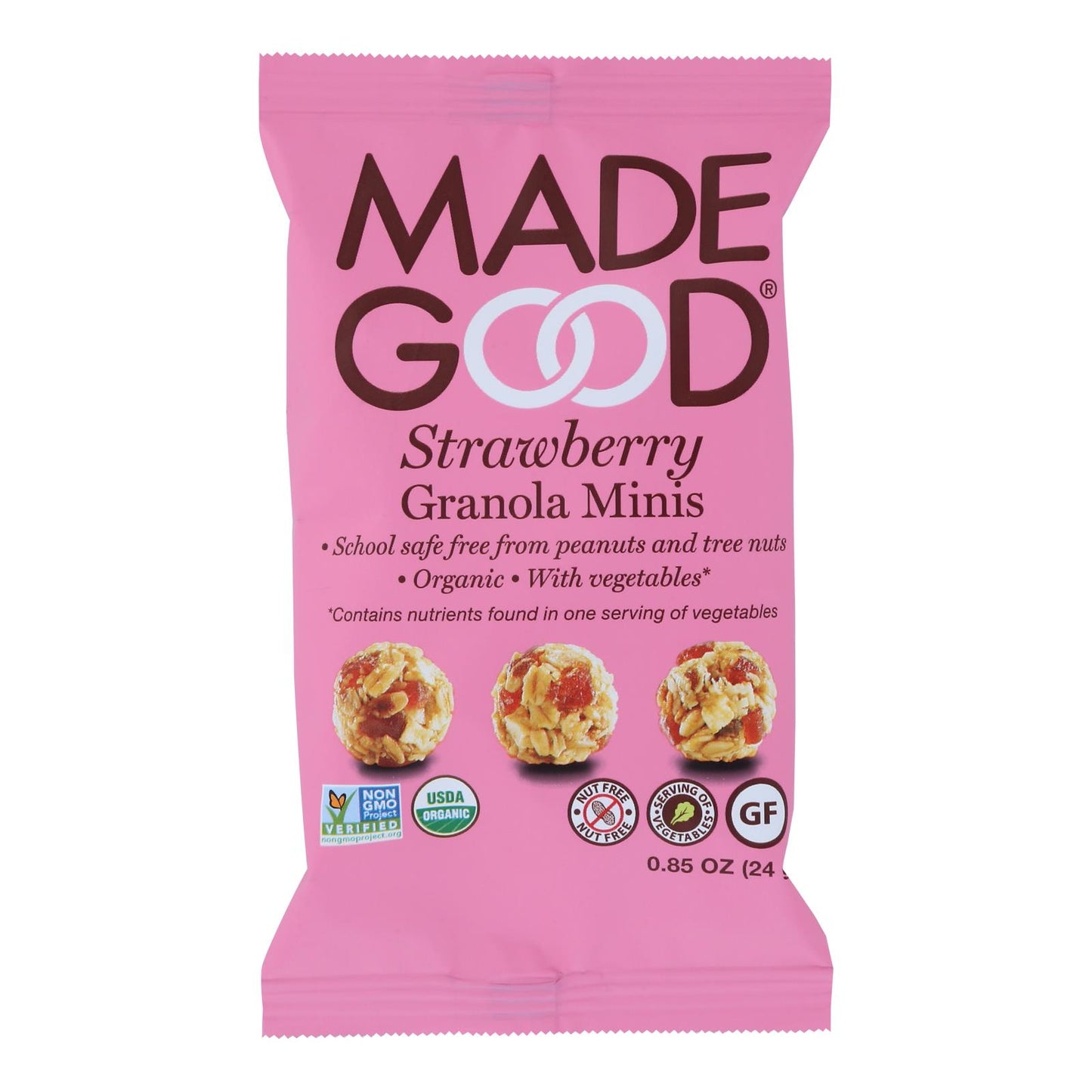 Madegood Strawberry Granola Minis Rrp; 0.85 Ounces; 12 Per Case - High Mart Wholesale