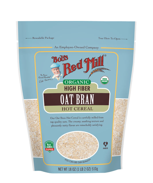 Bob's Red Mill Natural Foods Inc Organic Oat Bran; 18 Ounces; 4 Per Case