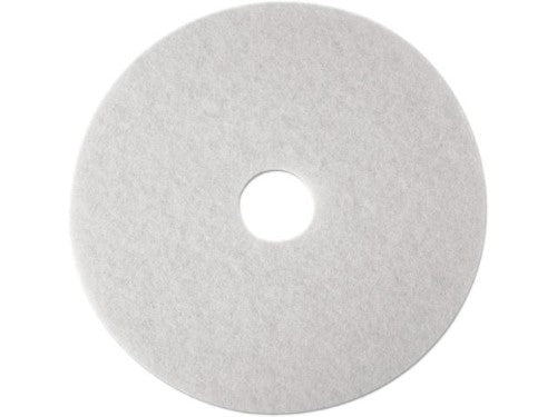 3M Floor Pad White Super Polish 15 Inch; 1 Count; 5 Per Case - High Mart Wholesale