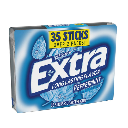 Extra 35 Stick Peppermint; 35 Piece; 6 Per Box; 8 Per Case