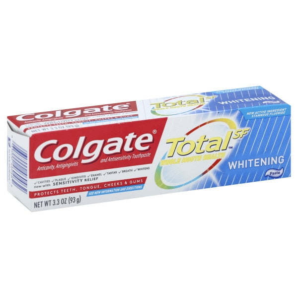 Colgate Total Whitening Toothpaste; 3.3 Ounces; 6 Per Box; 4 Per Case