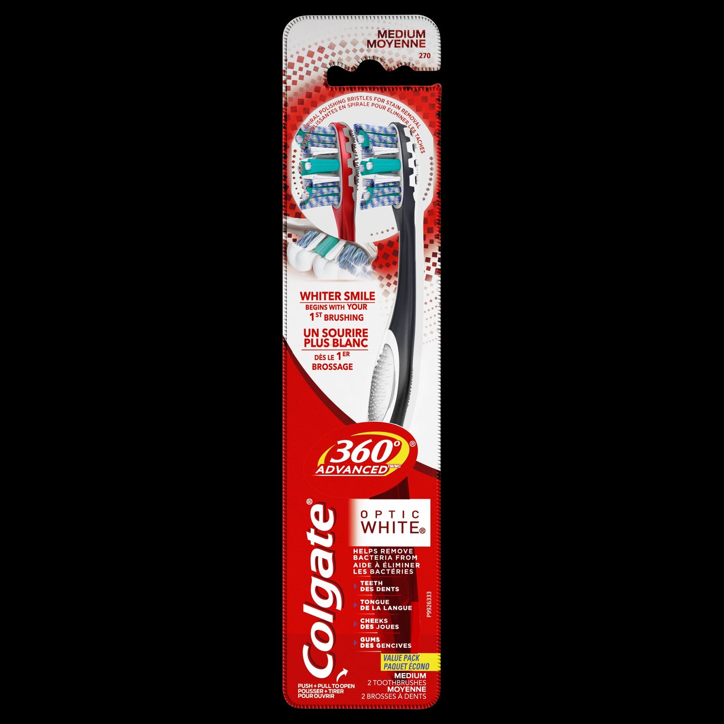 Colgate Manual Toothbrush Antibacterial; 2 Each; 6 Per Box; 6 Per Case