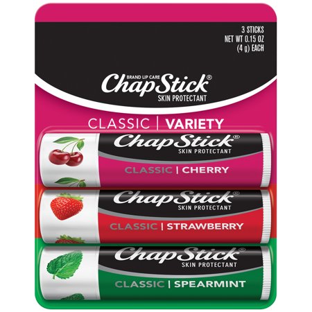 Chapstick Cherry Strawberry Spearmint Blister Card; 0.45 Ounce; 12 Per Box; 6 Per Case - High Mart Wholesale