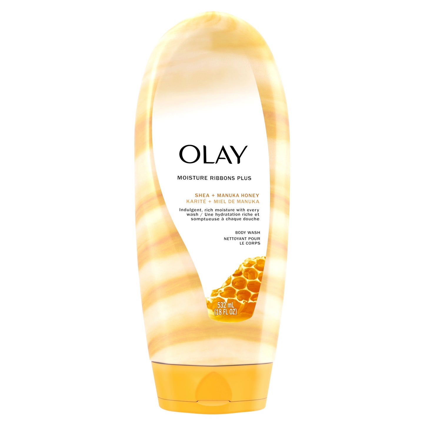 Olay Shower & Bath Liquid Manuka Honey; 532 Milliliter; 4 Per Case