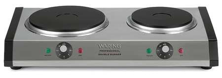 Waring Commercial Double Burner Commercial 120 Volt 1/1 Ea; 1 Each