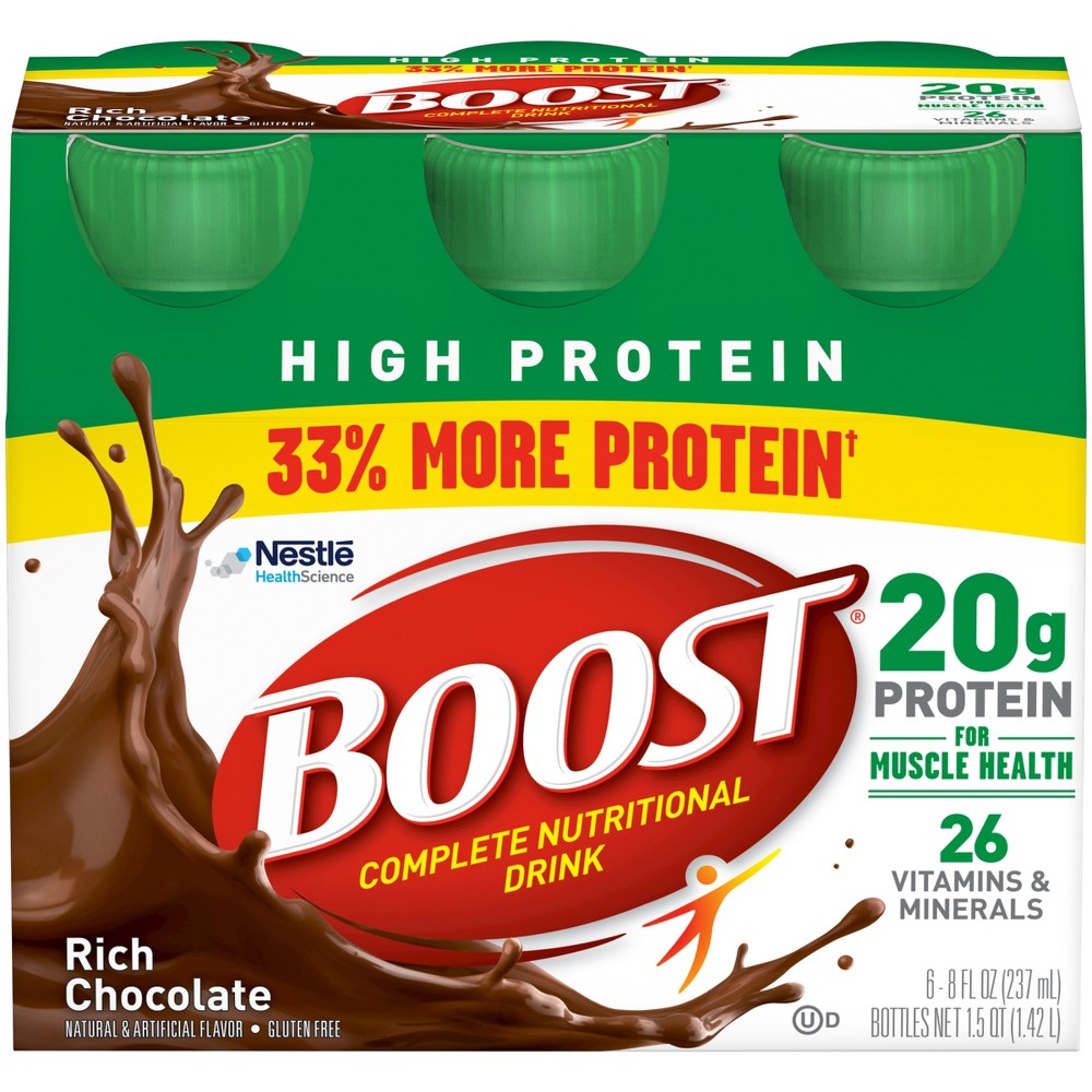 Nestle Health Science High Protein Chocolate Multi-Pack; 8 Fluid Ounce; 6 Per Box; 4 Per Case - High Mart Wholesale