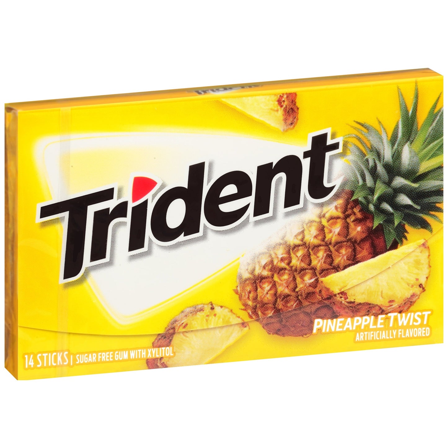 Trident Pineapple Twist Sugar Free Gum; 14 Count; 12 Per Box; 12 Per Case