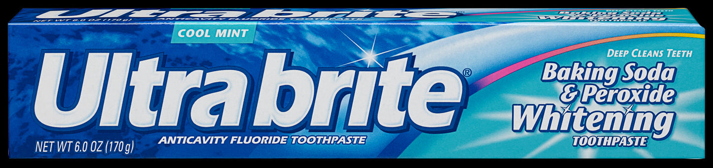 Ultra Brite Toothpaste Baking Soda & Peroxide; 6 Ounce; 6 Per Box; 4 Per Case