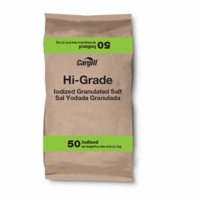 Cargill Salt Hi-Grade Iodized; 50 Pounds