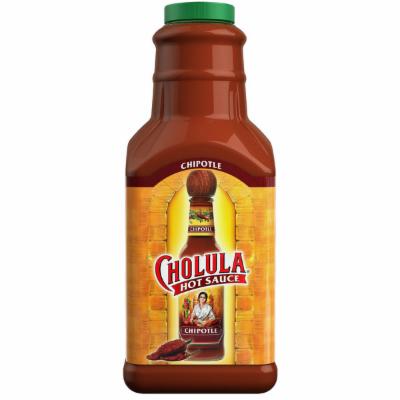 Cholula Chipotle Hot Sauce Bottle; 64 Fluid Ounce; 4 Per Case - High Mart Wholesale