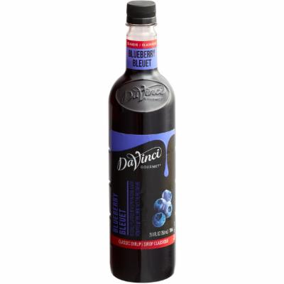 Davinci Gourmet Syrup Blueberry Plastic Bottle; 750 Milileter; 4 Per Case - High Mart Wholesale