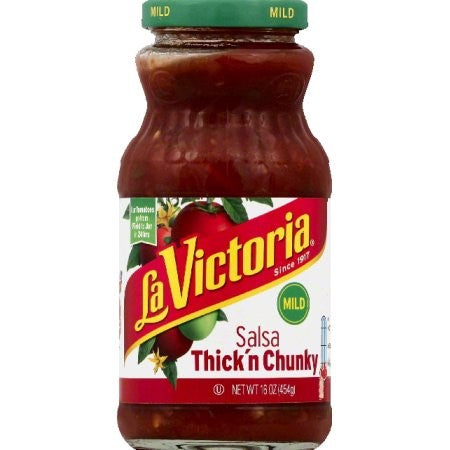 La Victoria Salsa Thick & Chunky Mild; 16 Ounces; 12 Per Case - High Mart Wholesale