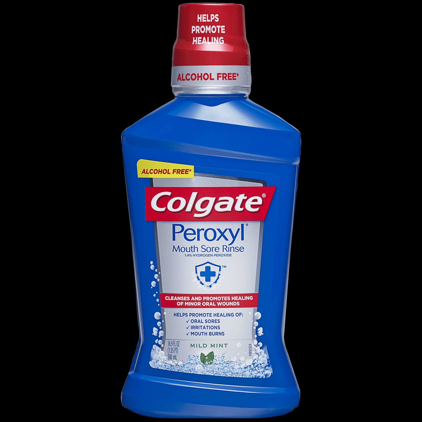 Colgate Peroxyl Mouth Sore Rinse Alcohol Free Mild Mint Mouthwash; 16 Fluid Ounces; 6 Per Case