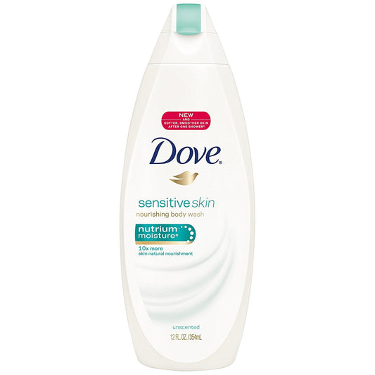 Dove Sensitive Skin Body Wash; 11 Fluid Ounce; 6 Per Case