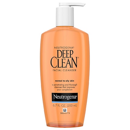 Neutrogena Deep Clean Facial Cleanser Normal To Oily Skin; 6.7 Fluid Ounces; 3 Per Box; 8 Per Case