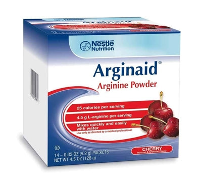 Arginaid Nestle Cherry Arginine Powder 0.32 Ounce Packets; 0.32 Ounces; 14 Per Box; 4 Per Case - High Mart Wholesale