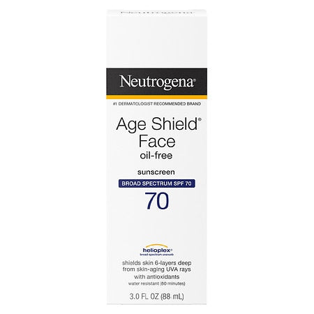 Neutrogena Age Shield Face Lotion Sunscreen Spf 70; 3 Fluid Ounce; 3 Per Box; 4 Per Case