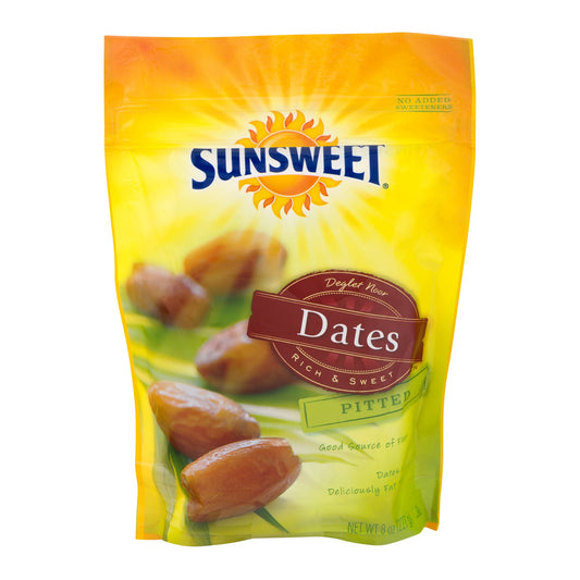 Sunsweet Grower Pouch Pitted Dates; 8 Ounces; 8 Per Case - High Mart Wholesale