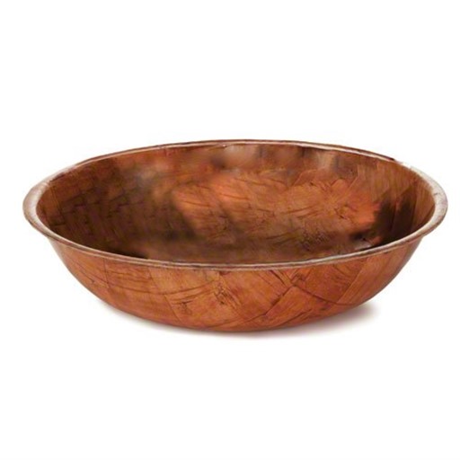 Tablecraft 8 Inch Wovenwood Mahogany Bowl; 12 Each; 1 Per Case - High Mart Wholesale