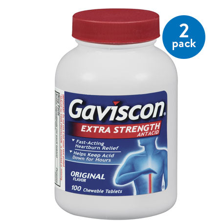 Gaviscon Extra Strength Original; 100 Each; 4 Per Box; 3 Per Case