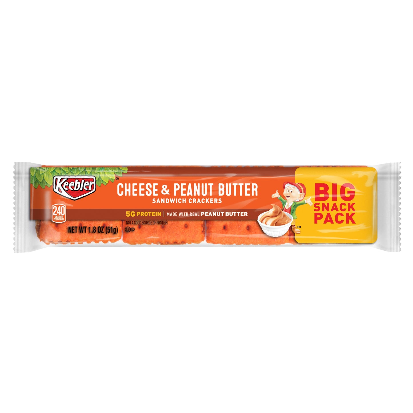 Kellogg's Keebler Cheese & Peanut Butter Crackers; 1.8 Ounces; 12 Per Box; 12 Per Case