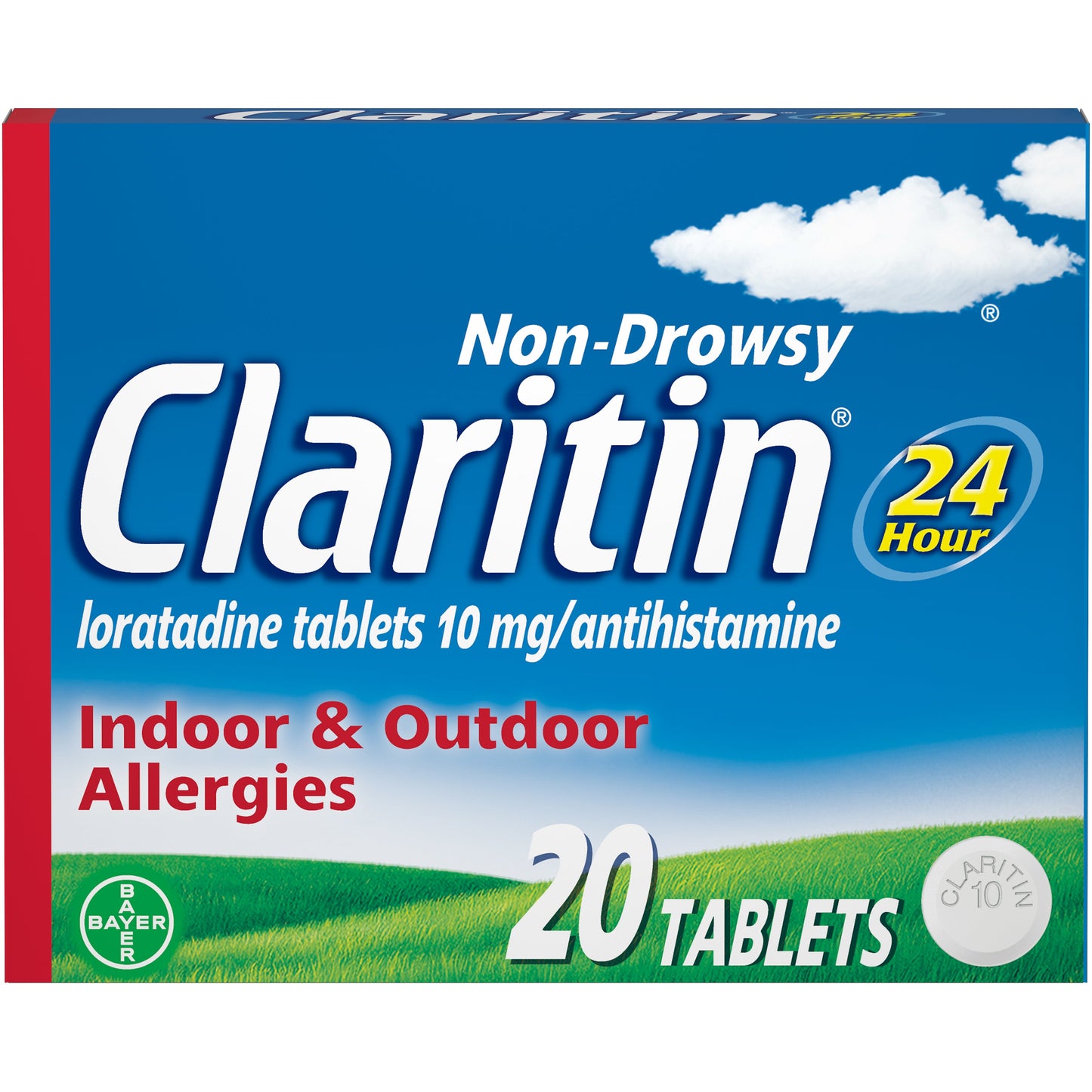 Claritin 24 Hour Non-Drowsy Allergy Relief Tablet; 20 Piece; 6 Per Box; 6 Per Case