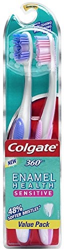 Colgate Toothbrush Adult Enamel Health 2 Ply; 1 Each; 6 Per Box; 6 Per Case