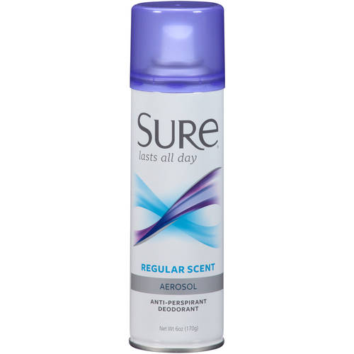 Sure Regular Scent Antiperspirant/Deodorant; 6 Ounces; 3 Per Box; 4 Per Case