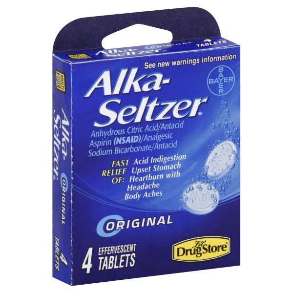 Alka-Seltzer Little Drug Store Alka-Seltzer Original; 4 Count; 6 Per Box; 96 Per Case - High Mart Wholesale