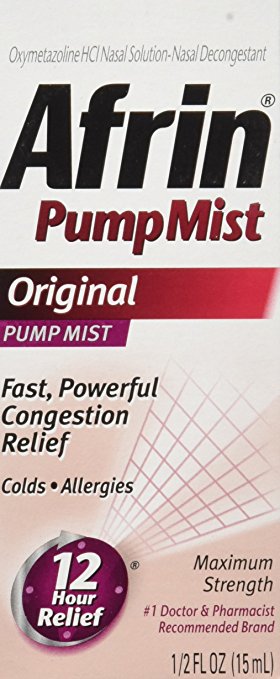 Afrin Original 12 Hour Pump Mist 15 Milliliter; 0.51 Fluid Ounces; 6 Per Box; 6 Per Case