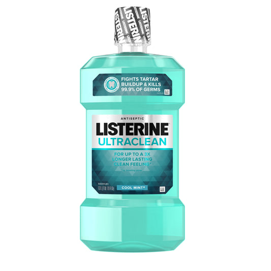 Listerine Antiseptic Ultraclean Cool Mint Mouthwash; 1 Liter; 6 Per Case