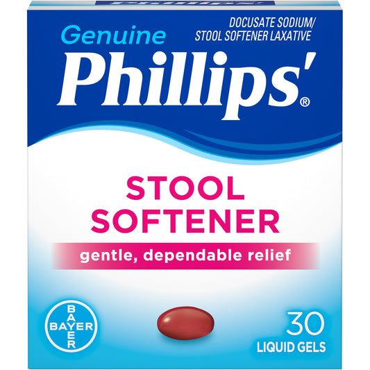 Phillips Stool Softener Liquid Gel; 30 Piece; 4 Per Box; 9 Per Case