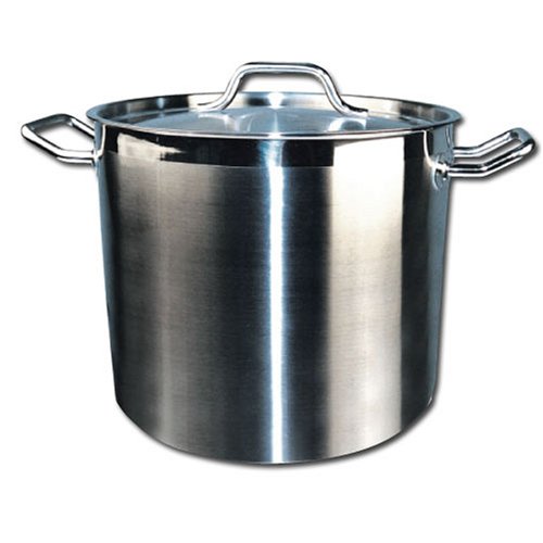 Winco Stock Pot 40 Quart With Cover; 1 Each - High Mart Wholesale