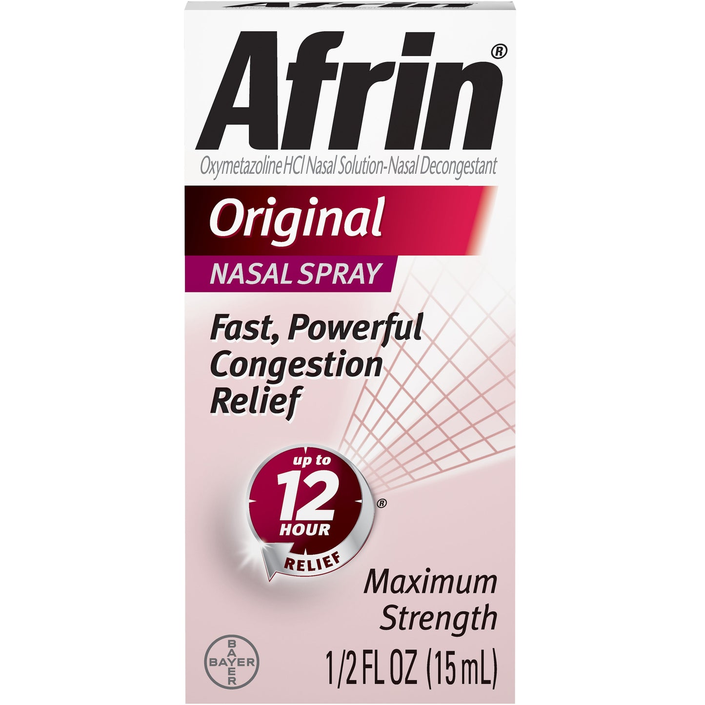 Afrin Original 12 Hour Nasal Spray; 0.51 Fluid Ounces; 6 Per Box; 6 Per Case