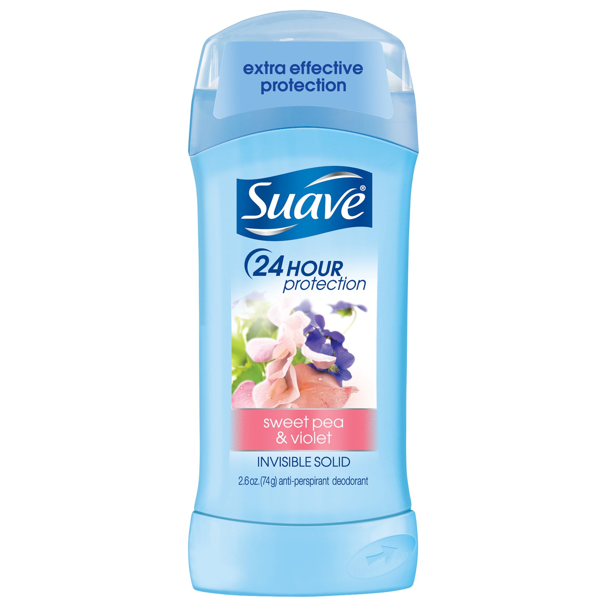 Suave 24 Hour Protection Sweet Pea And Violet Invisible Solid Antiperspirant Deodorant; 2.6 Fluid Ounces; 6 Per Box; 2 Per Case - High Mart Wholesale