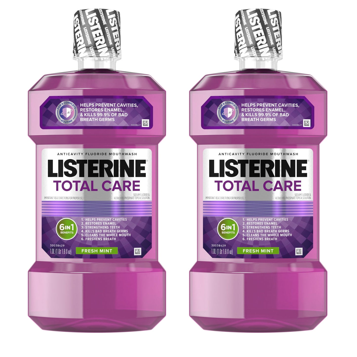 Listerine Total Care Fresh Mint Mouthwash; 1 Liter; 6 Per Case