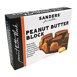 Sanders Peanut Butter Block; 8 Ounces; 12 Per Case