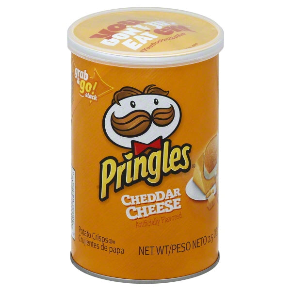 Pringles Grab & Go Cheddar Cheese Potato Crisp; 2.5 Ounces; 12 Per Case