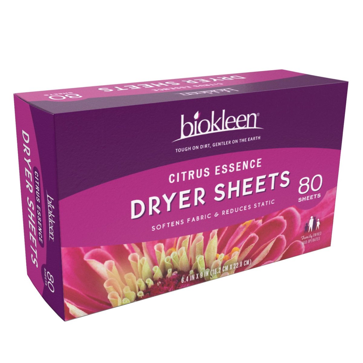 Biokleen Dryer Sheets Citrus; 80 Count; 6 Per Case - High Mart Wholesale