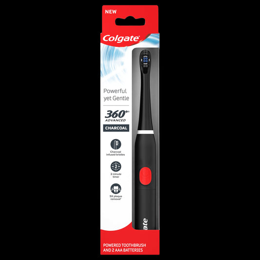 Colgate Battery Toothbrush Charcoal; 1 Each; 4 Per Case