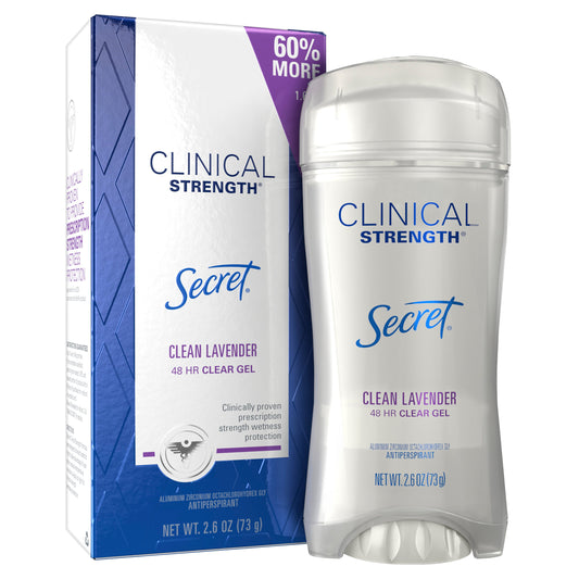 Secret Clinical Strength; 2.6 Ounce; 3 Per Box; 4 Per Case