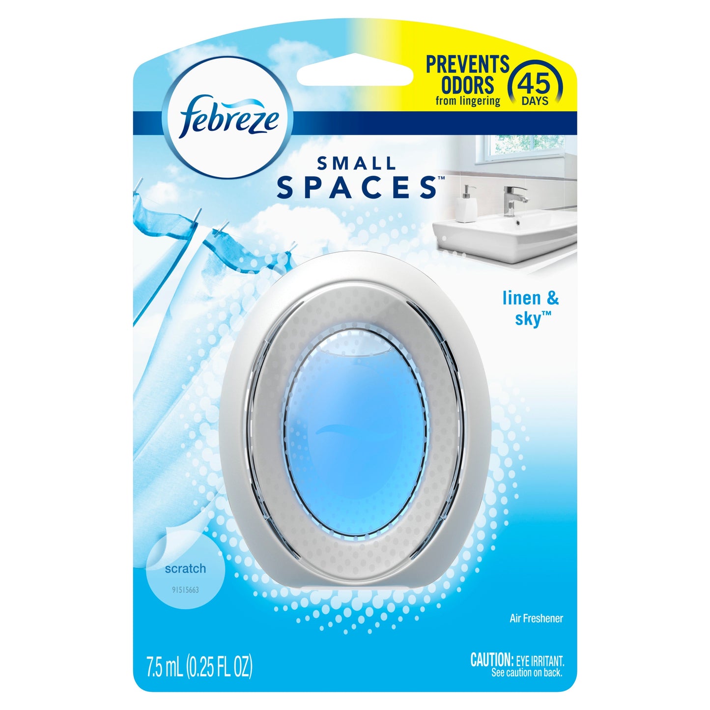 Febreze Air Freshener Small Spaces Linen & Sky; 7.5 Milliliter; 6 Per Case