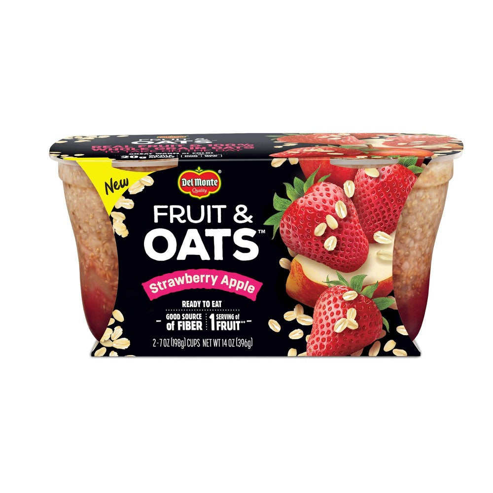 Del Monte Strawberry Apple And Oats; 7 Ounce; 6 Per Case
