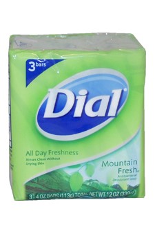 Dial Bar Soap Mountain Fresh; 3 Count; 1 Per Box; 12 Per Case