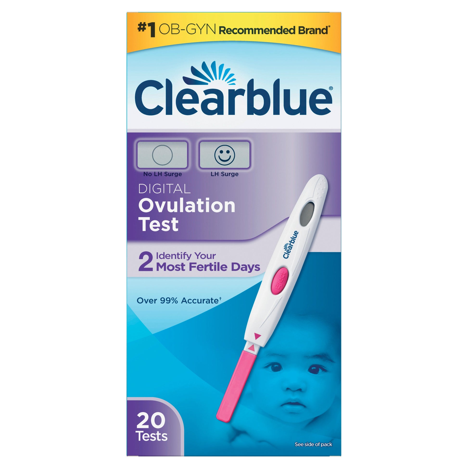 Clearblue Ovulation Digistick; 20 Count; 6 Per Case - High Mart Wholesale