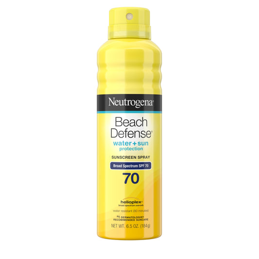 Neutrogena Beach Defense Water & Sun Protection Sunscreen Spray Spf 70; 6.5 Ounces; 3 Per Box; 4 Per Case