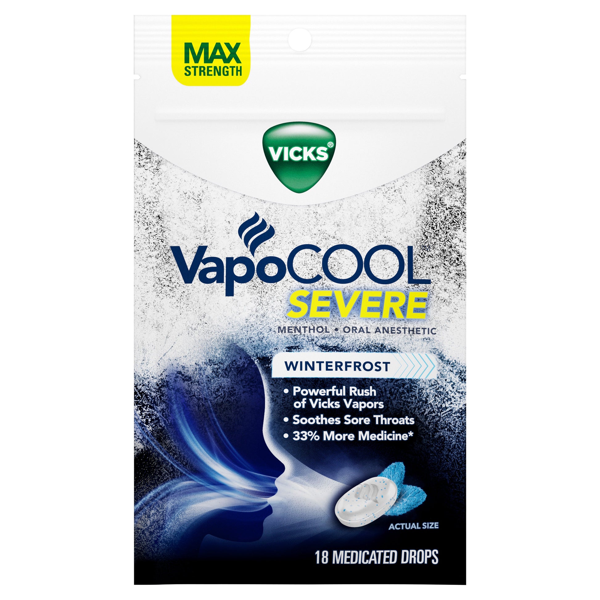 Vicks Vapocool Drops Severe; 18 Count; 12 Per Case - High Mart Wholesale